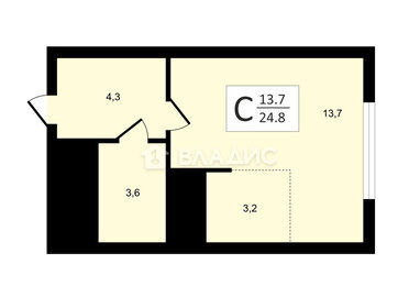 24,6 м², квартира-студия 7 200 000 ₽ - изображение 81