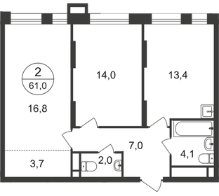 75 м², 2-комнатная квартира 17 750 000 ₽ - изображение 146