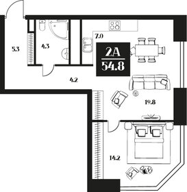63,3 м², 2-комнатные апартаменты 32 619 000 ₽ - изображение 68