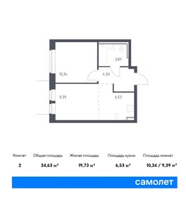 47 м², 1-комнатная квартира 7 400 000 ₽ - изображение 84