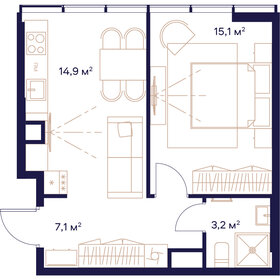 37,1 м², 2-комнатная квартира 10 990 000 ₽ - изображение 167