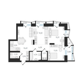 72,9 м², 4-комнатная квартира 12 850 000 ₽ - изображение 59