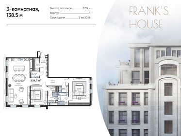 140 м², 3-комнатная квартира 227 188 480 ₽ - изображение 8