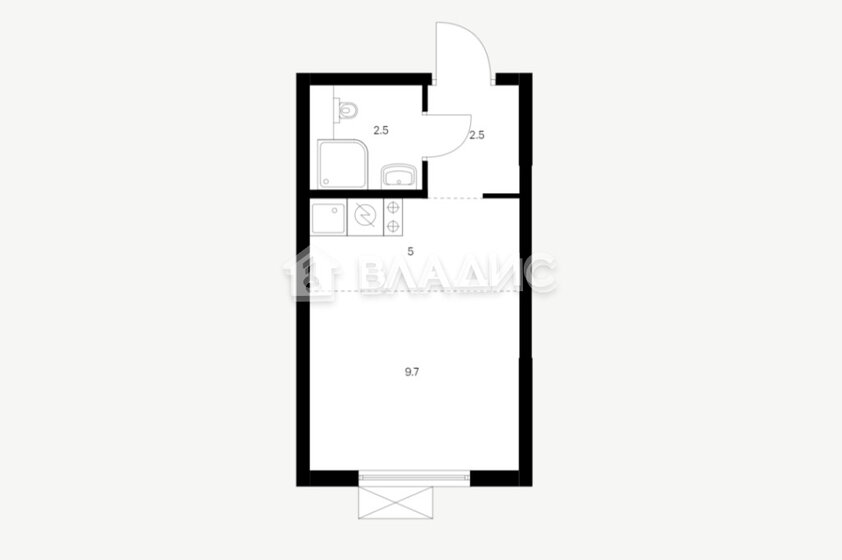 19,7 м², квартира-студия 7 100 000 ₽ - изображение 51