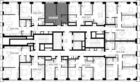 33,9 м², 1-комнатная квартира 13 509 421 ₽ - изображение 113