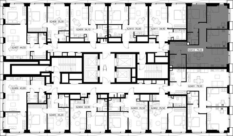 83,5 м², 3-комнатная квартира 29 900 000 ₽ - изображение 145