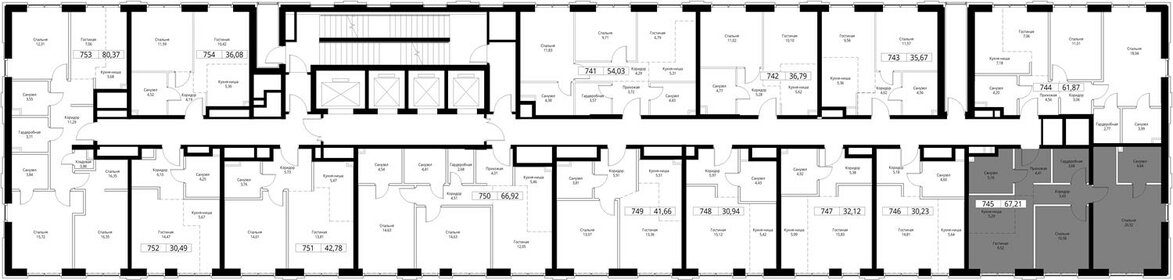 76,5 м², 3-комнатная квартира 17 800 000 ₽ - изображение 69