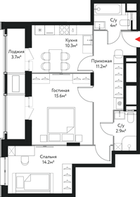 52,4 м², 3-комнатная квартира 13 300 000 ₽ - изображение 158