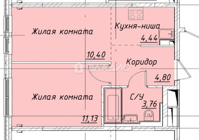 49,8 м², 2-комнатная квартира 8 800 000 ₽ - изображение 71