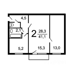 43,5 м², 2-комнатная квартира 12 600 000 ₽ - изображение 85