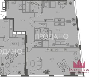 Квартира 137 м², 3-комнатная - изображение 2