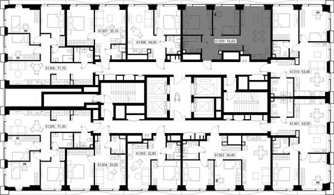 58,1 м², 2-комнатная квартира 18 546 160 ₽ - изображение 103