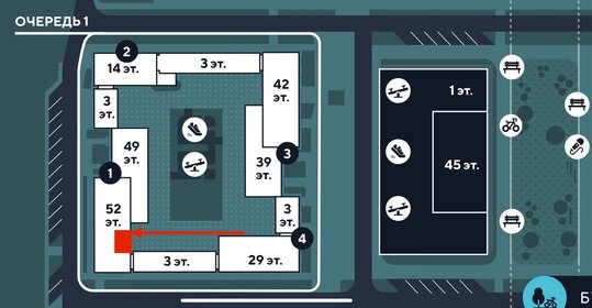 37,5 м², 1-комнатная квартира 15 106 425 ₽ - изображение 3