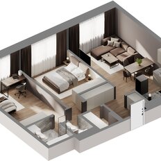 Квартира 62,5 м², 2-комнатная - изображение 2