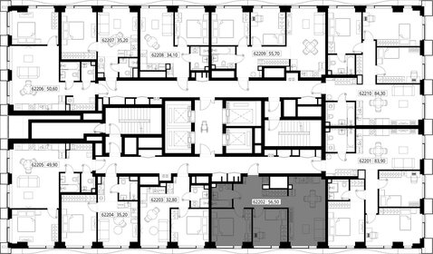 58,1 м², 2-комнатная квартира 18 546 160 ₽ - изображение 93