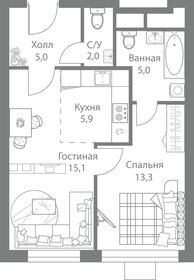 46,9 м², 2-комнатная квартира 14 441 096 ₽ - изображение 69