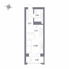 Квартира 21,7 м², студия - изображение 1