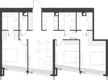 Квартира 102,4 м², 3-комнатная - изображение 2