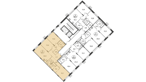 192 м², 4-комнатная квартира 168 126 256 ₽ - изображение 129