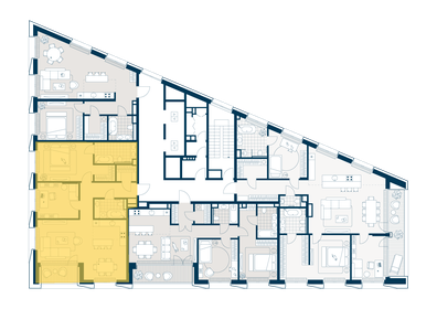 127 м², 4-комнатные апартаменты 76 200 000 ₽ - изображение 130