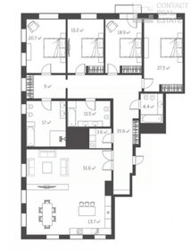 Квартира 236 м², 5-комнатная - изображение 1