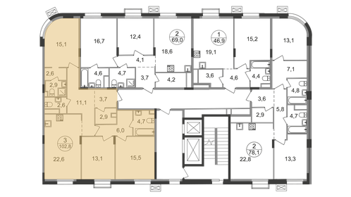 192 м², 4-комнатная квартира 168 126 256 ₽ - изображение 127