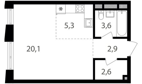 10 м², апартаменты-студия 4 350 000 ₽ - изображение 145