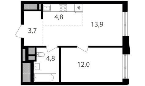 Купить квартиру-студию с площадью до 23 кв.м. у метро Черкизовская (красная ветка) в Москве и МО - изображение 16