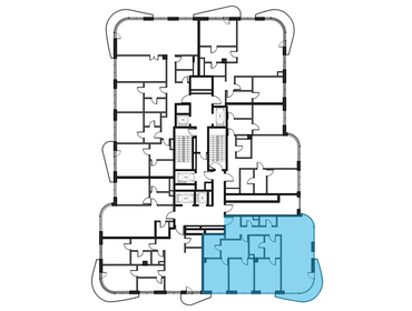 127,6 м², 3-комнатная квартира 61 248 000 ₽ - изображение 113