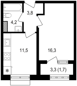 26 м², квартира-студия 11 500 000 ₽ - изображение 125