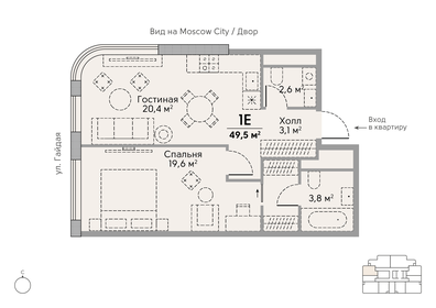 47 м², 2-комнатная квартира 30 900 000 ₽ - изображение 108