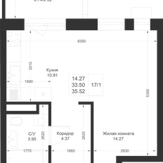 Квартира 35,5 м², студия - изображение 2