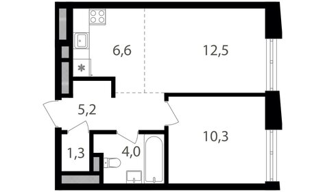 37,1 м², 1-комнатная квартира 14 600 000 ₽ - изображение 129