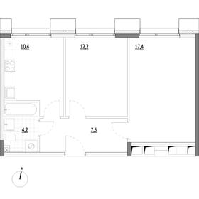 51,3 м², 2-комнатные апартаменты 8 926 200 ₽ - изображение 70