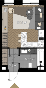 Квартира 28,3 м², студия - изображение 1