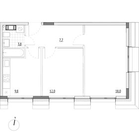 51,3 м², 2-комнатные апартаменты 9 028 800 ₽ - изображение 68