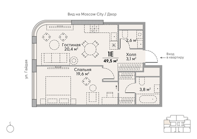 47 м², 2-комнатная квартира 30 900 000 ₽ - изображение 119
