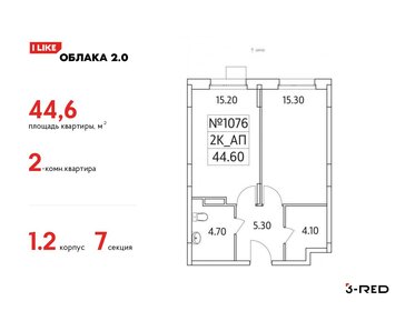 44 м², 2-комнатная квартира 7 700 000 ₽ - изображение 110