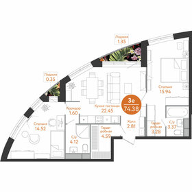 143 м², 3-комнатные апартаменты 25 000 000 ₽ - изображение 98