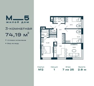 79,4 м², 3-комнатная квартира 20 450 120 ₽ - изображение 13