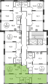 Квартира 63,5 м², 2-комнатная - изображение 2