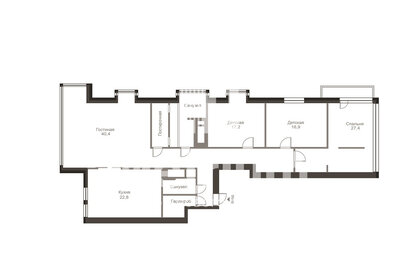 Квартира 172 м², 4-комнатная - изображение 2