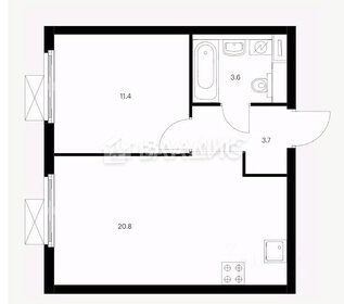 Квартира 32,1 м², 1-комнатная - изображение 1