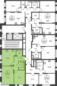 Квартира 60,5 м², 2-комнатная - изображение 2