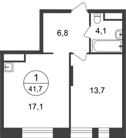 40,9 м², 1-комнатная квартира 10 857 380 ₽ - изображение 79