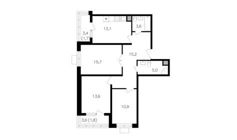 79,4 м², 3-комнатная квартира 27 353 300 ₽ - изображение 1