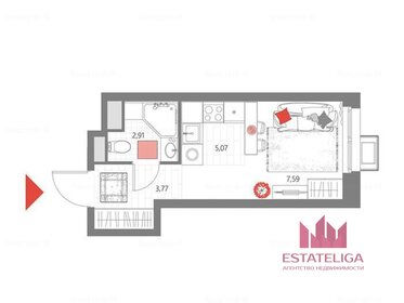 Квартира 19,4 м², студия - изображение 1