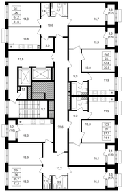 58,6 м², 2-комнатная квартира 19 361 440 ₽ - изображение 79