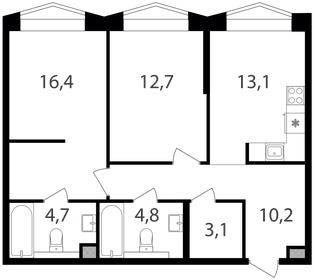 64 м², 2-комнатная квартира 28 089 600 ₽ - изображение 58