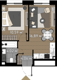 33 м², 1-комнатные апартаменты 18 000 000 ₽ - изображение 156